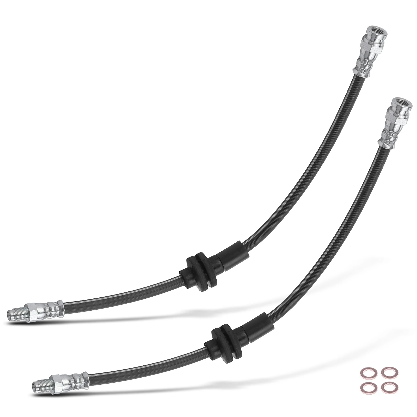 2 Pcs Rear Brake Hydraulic Hose for Dodge Dart 2014-2016 1.4L 2.0L 2.4L